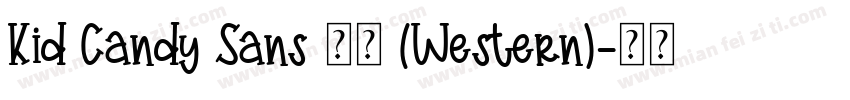 Kid Candy Sans 普通 (Western)字体转换